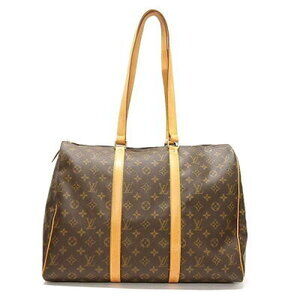 Louis Vuitton Flanery Monogram Brown Boston Bag Tote Shoulder B